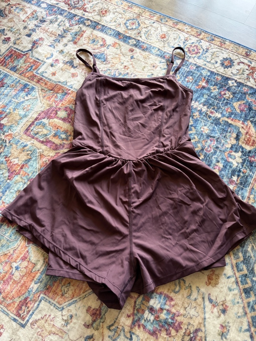 Scully Mauve-Brown Spaghetti Strap Romper